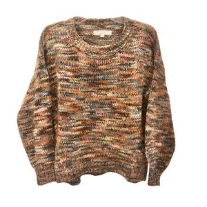 * Loft Sweater Women's Size XS XSmall Rainbow Knit * Classic * Excellent *